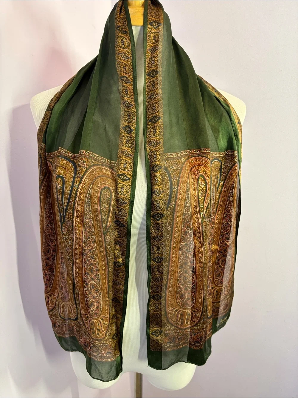 Silk Scarves,Lauren & Unknown,Set of 2